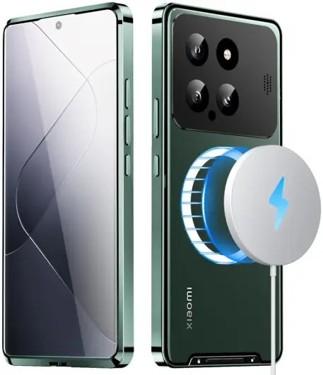 Xiaomi 14 Aroma Design Hoesje met MagSafe Schokbestendig Groen afbeelding 12