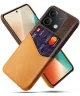 Xiaomi Redmi Note 13 5G Hoesje met Kaarthouder Back Cover Oranje