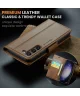 CaseMe 023 Samsung Galaxy S24 Hoesje RFID Book Case Bruin