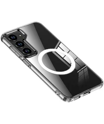 Samsung Galaxy S24 MagSafe Hoesje Schokbestendig TPU Transparant