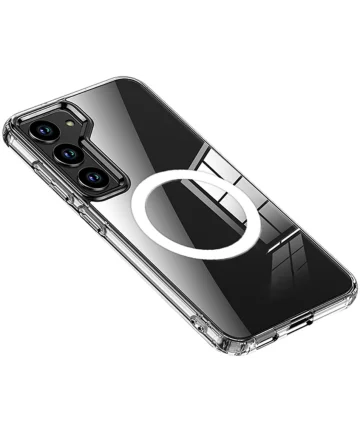 Samsung Galaxy S24 MagSafe Hoesje Schokbestendig TPU Transparant Hoesjes