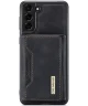 DG Ming Samsung Galaxy S24 Hoesje met Magnetische Portemonnee Zwart