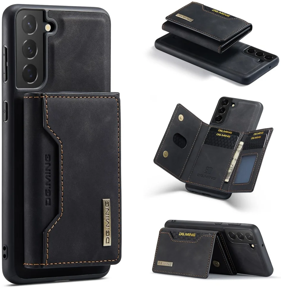 DG Ming Samsung Galaxy S24 Plus Hoesje Magnetische Portemonnee Zwart afbeelding 12