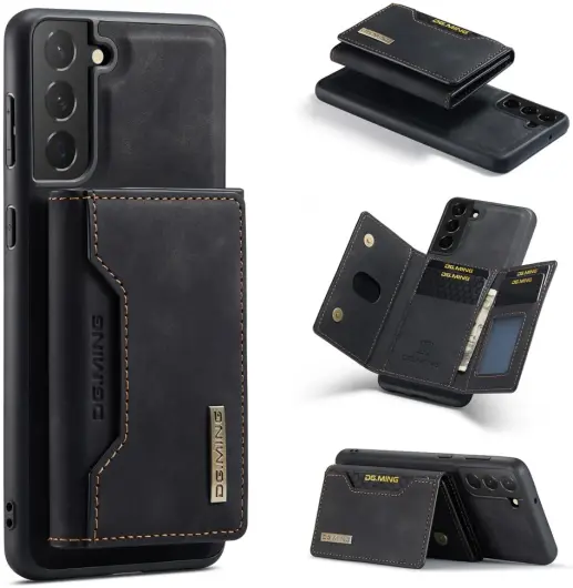 DG Ming Samsung Galaxy S24 Plus Hoesje Magnetische Portemonnee Zwart afbeelding 12