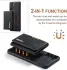 DG Ming Samsung Galaxy S24 Plus Hoesje Magnetische Portemonnee Zwart afbeelding 3
