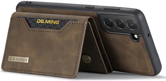 DG Ming Samsung Galaxy S24 Plus Hoesje Magnetische Portemonnee Bruin afbeelding 15