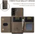 DG Ming Samsung Galaxy S24 Plus Hoesje Magnetische Portemonnee Bruin afbeelding 5