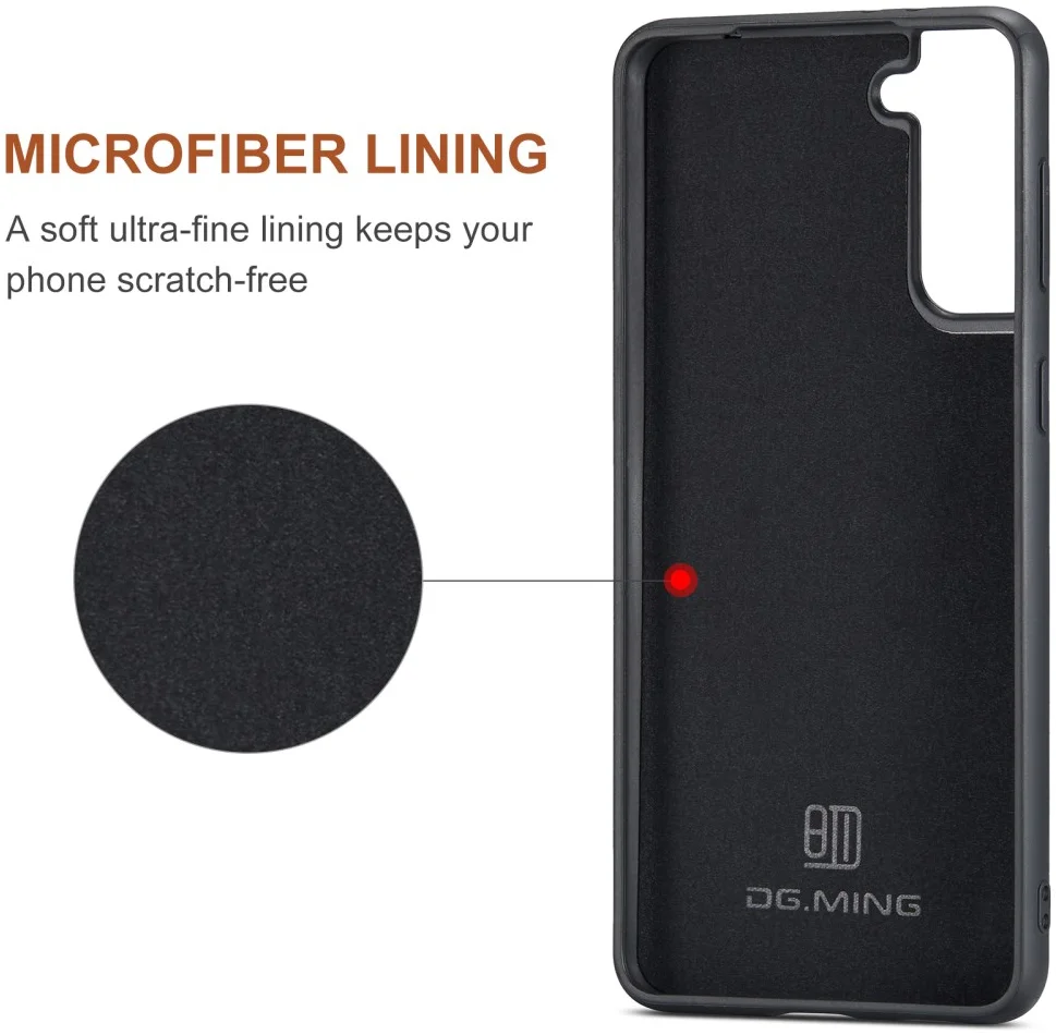DG Ming Samsung Galaxy S24 Plus Hoesje Magnetische Kaarthouder Coffee afbeelding 13