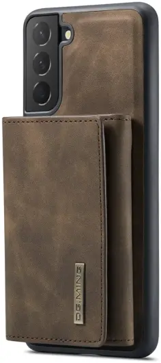 DG Ming Samsung Galaxy S24 Plus Hoesje Magnetische Kaarthouder Coffee afbeelding 2