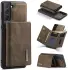 DG Ming Samsung Galaxy S24 Plus Hoesje Magnetische Kaarthouder Coffee afbeelding 12