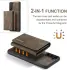 DG Ming Samsung Galaxy S24 Plus Hoesje Magnetische Kaarthouder Coffee afbeelding 3