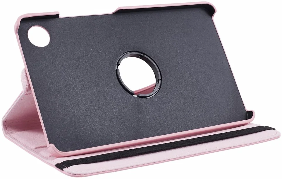 Samsung Galaxy Tab A9 Hoes 360° Draaibare Book Case Roze afbeelding 2