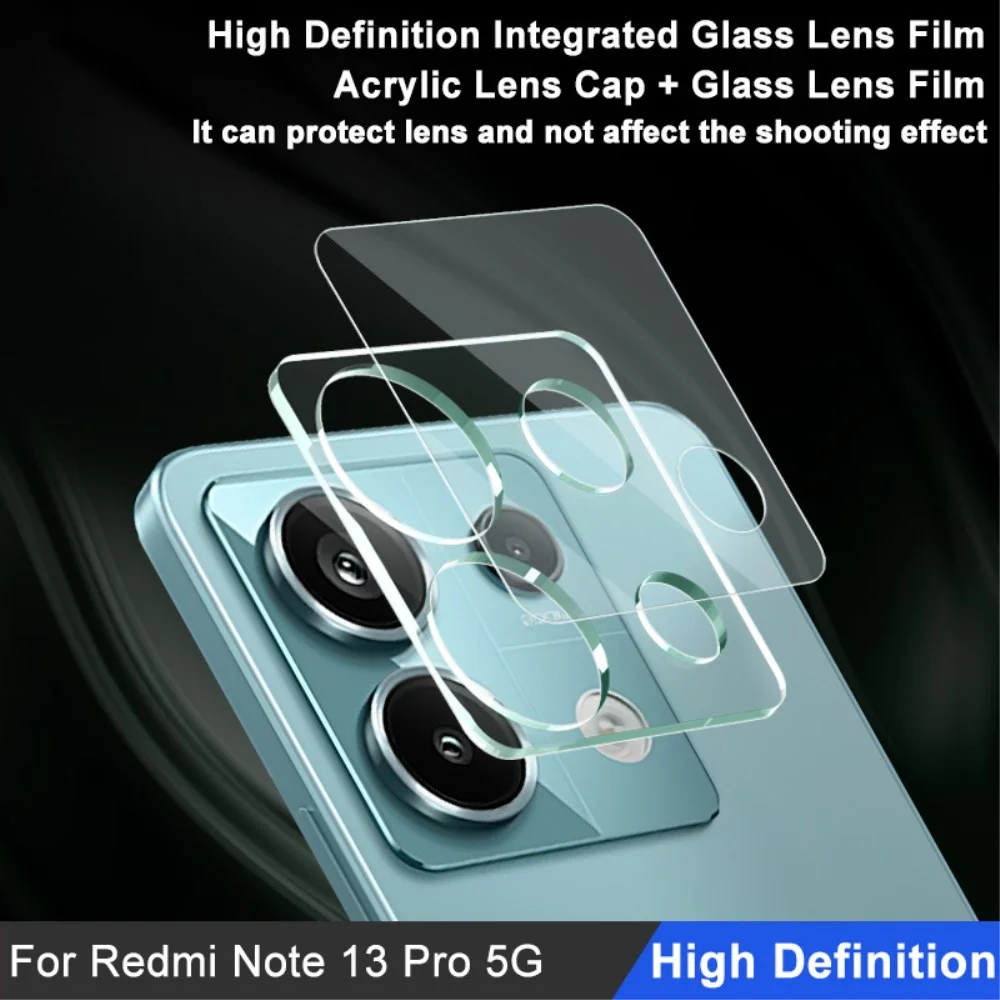 Imak Xiaomi Redmi Note 13 Pro 5G Camera Lens Protector +Lens Cap Clear afbeelding 5