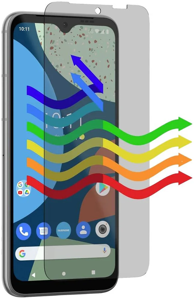 Originele FairPhone 5 Screen Protector BlueLight Filter Tempered Glass afbeelding 4