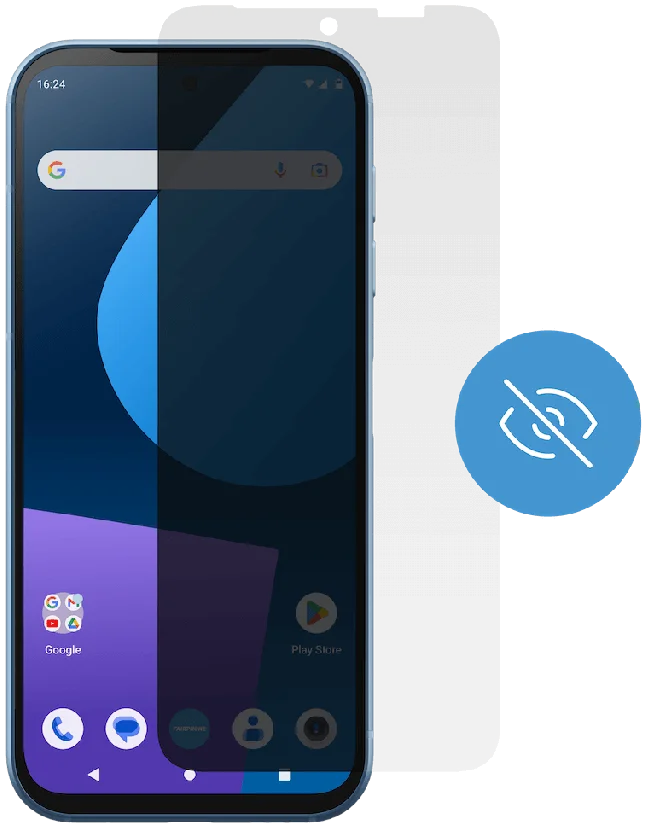 Originele FairPhone 5 Screen Protector Privacy Filter Tempered Glass afbeelding 1