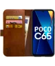Rosso Element Xiaomi Poco C65 Hoesje Book Case Wallet Bruin