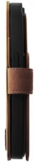 Rosso Elite Samsung S22 Hoesje MagSafe Book Case Echt Leer Bruin afbeelding 18