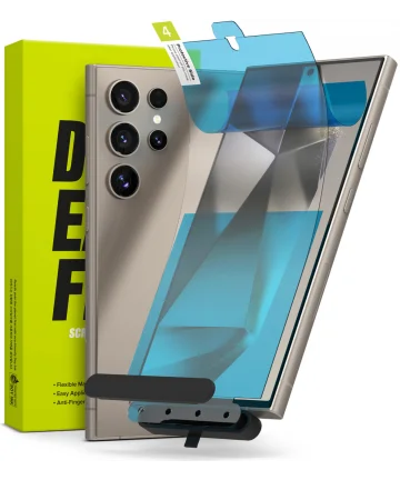 Ringke Dual Easy Film Samsung S24 Ultra Screen Protector Jig 2-Pack Screen Protectors