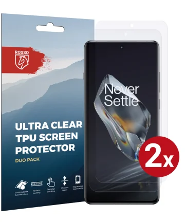 Rosso OnePlus 12 Screen Protector Ultra Clear Duo Pack Screen Protectors