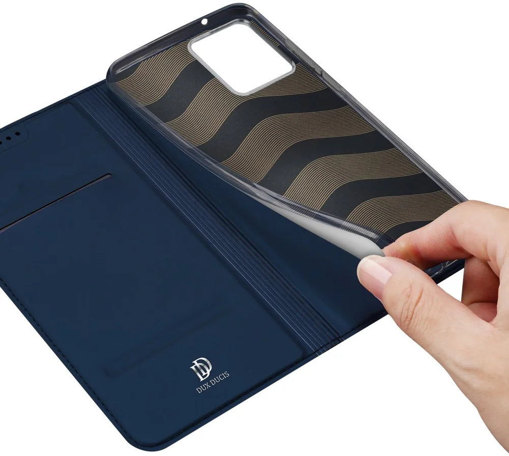 Dux Ducis Skin Pro Motorola Moto Edge 40 Neo Hoesje Portemonnee Blauw afbeelding 8