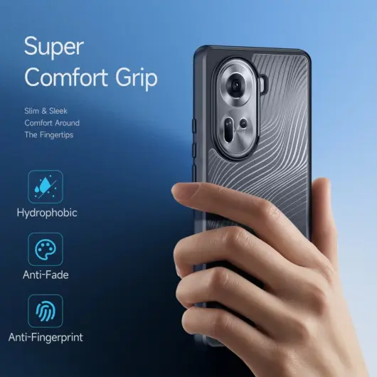 Dux Ducis Aimo Oppo Reno 11 Hoesje Back Cover Zwart afbeelding 5