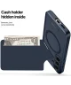 Dux Ducis Rafi Samsung S24 Hoesje MagSafe Pasjes Houder RFID Blauw