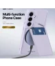 Dux Ducis Rafi Samsung S24 Hoesje MagSafe Pasjes Houder RFID Paars