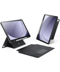 Dux Ducis Samsung Galaxy Tab A9 Plus Hoes Bluetooth Toetsenbord Zwart