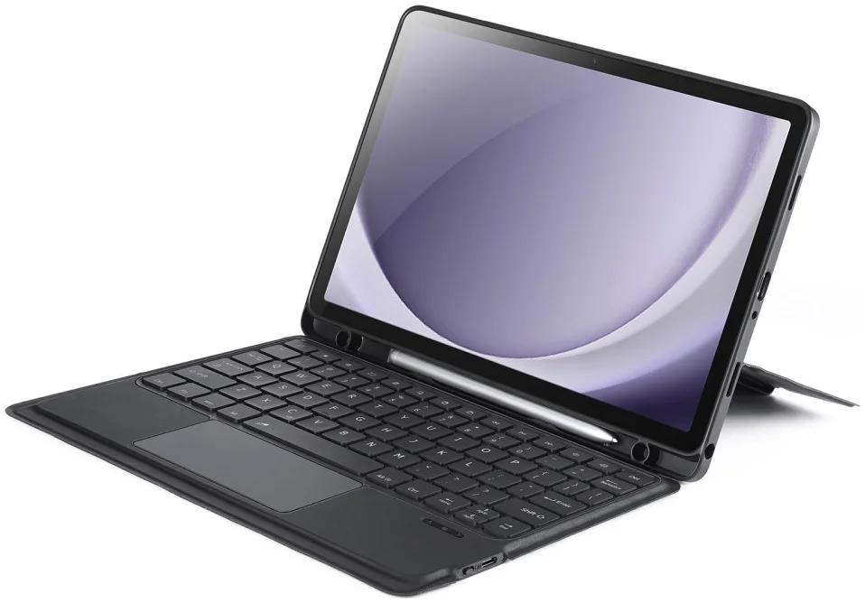 Dux Ducis Samsung Galaxy Tab A9 Plus Hoes Bluetooth Toetsenbord Zwart afbeelding 2