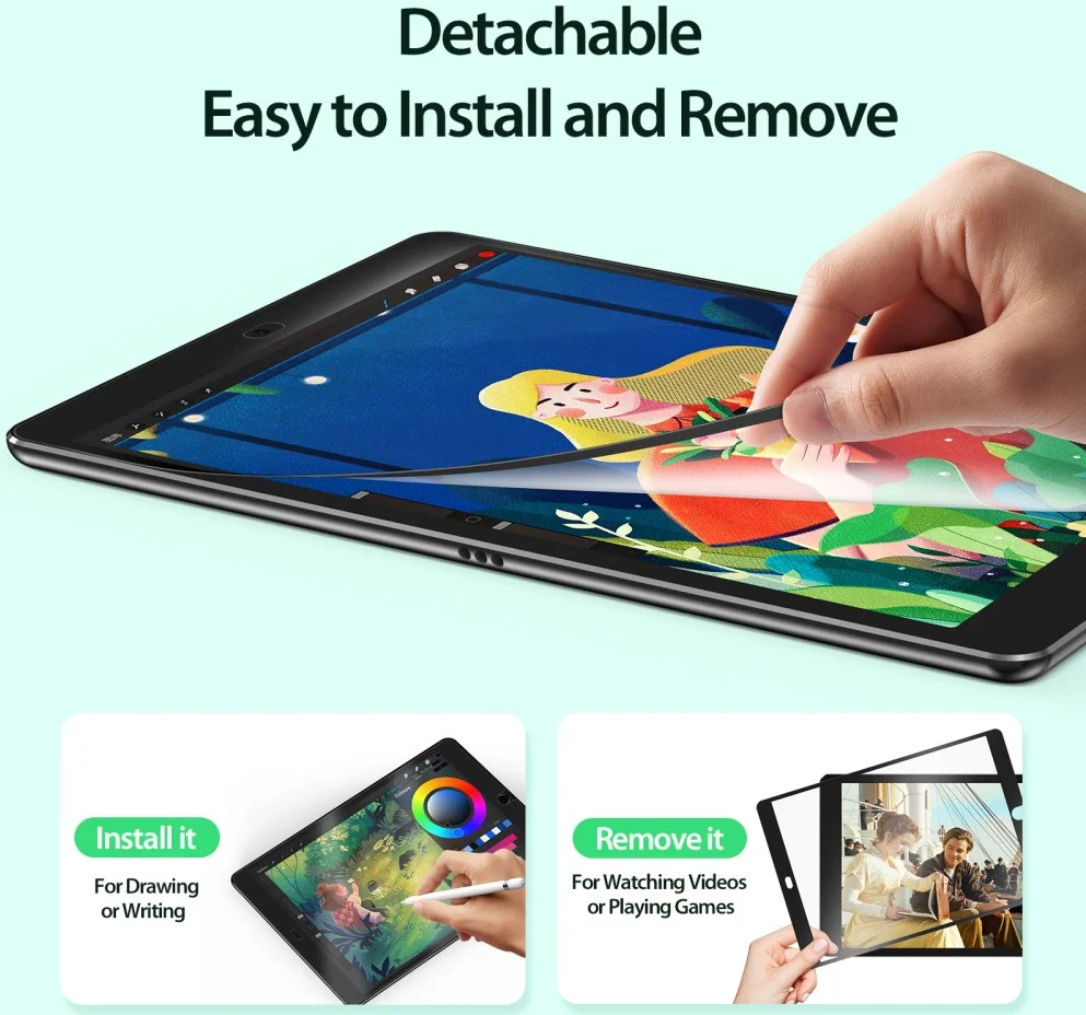 Dux Ducis Naad Paperlike Apple iPad 10.2 Screenprotector afbeelding 7
