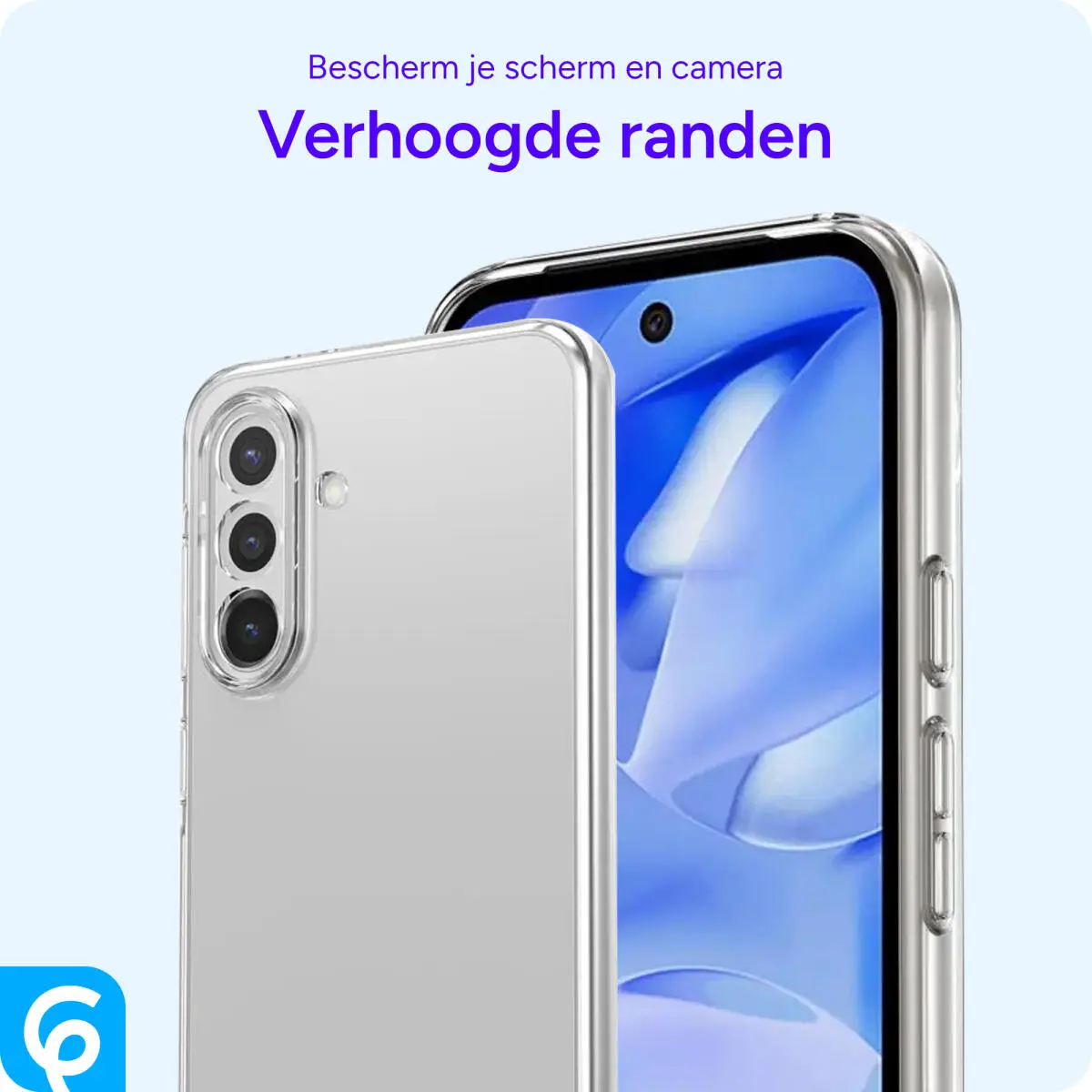 Samsung Galaxy A55 Hoesje Dun TPU Back Cover Transparant afbeelding 3
