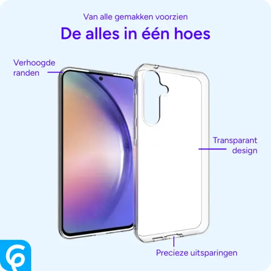 Samsung Galaxy A55 Hoesje Dun TPU Back Cover Transparant afbeelding 5
