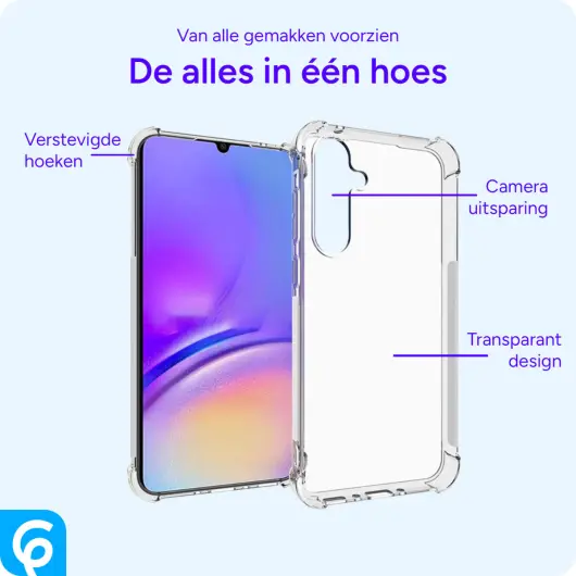 Samsung A35 Hoesje Schokbestendig en Dun TPU Back Cover Transparant afbeelding 6