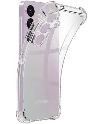 Samsung A55 Hoesje Schokbestendig en Dun TPU Back Cover Transparant Hoesjes