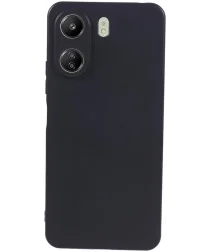 Xiaomi Poco C65 Hoesje Matte Back Cover Dun TPU Zwart