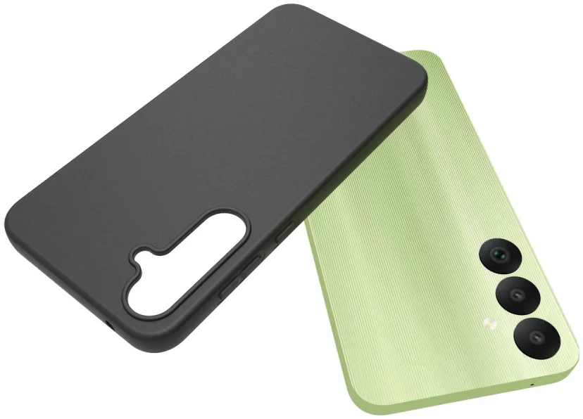 Samsung Galaxy A35 Hoesje Matte Back Cover Dun TPU Zwart afbeelding 4