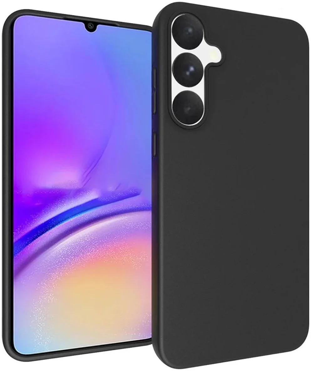 Samsung Galaxy A35 Hoesje Matte Back Cover Dun TPU Zwart afbeelding 1