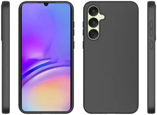 Samsung Galaxy A35 Hoesje Matte Back Cover Dun TPU Zwart afbeelding 6