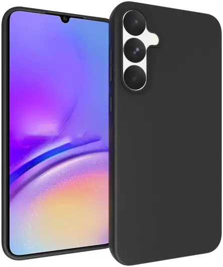 Samsung Galaxy A35 Hoesje Matte Back Cover Dun TPU Zwart afbeelding 1
