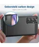 Samsung Galaxy A55 Hoesje Geborsteld TPU Flexibele Back Cover Zwart