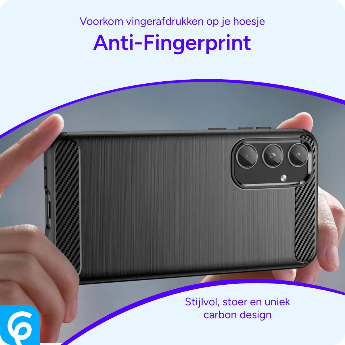 Samsung Galaxy A55 Hoesje Geborsteld TPU Flexibele Back Cover Zwart afbeelding 6