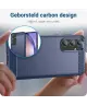 Samsung Galaxy A55 Hoesje Geborsteld TPU Flexibele Back Cover Blauw