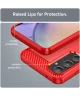 Samsung Galaxy A55 Hoesje Geborsteld TPU Flexibele Back Cover Rood