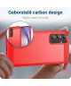 Samsung Galaxy A55 Hoesje Geborsteld TPU Flexibele Back Cover Rood