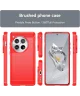 OnePlus 12 Hoesje Geborsteld TPU Flexibele Back Cover Rood