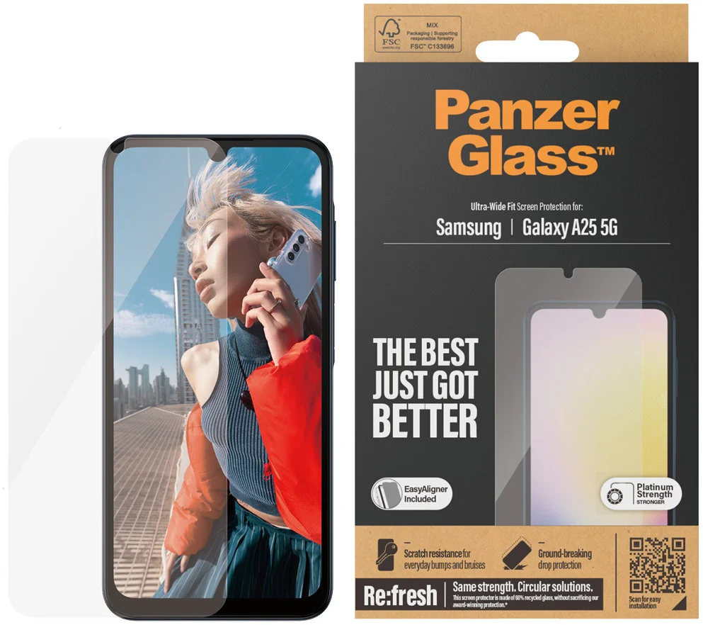 PanzerGlass Refresh Ultra-Wide Samsung Galaxy A25 Screen Protector afbeelding 1