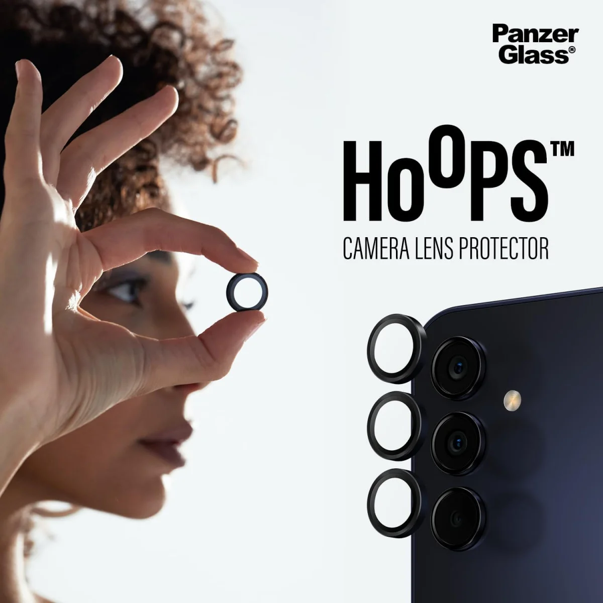 PanzerGlass Hoops Rings Samsung Galaxy A15 Camera Lens Protector Glas afbeelding 5