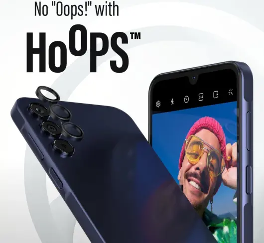 PanzerGlass Hoops Rings Samsung Galaxy A15 Camera Lens Protector Glas afbeelding 3