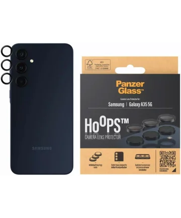 PanzerGlass Hoops Rings Samsung Galaxy A35 Camera Lens Protector Glas Screen Protectors