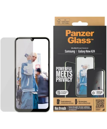PanzerGlass Ultra-Wide Samsung A25 Screen Protector Privacy Glass Screen Protectors